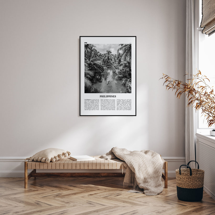 Philippines Travel B&W No 1 Poster