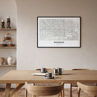 Phoenix Map Landscape Poster