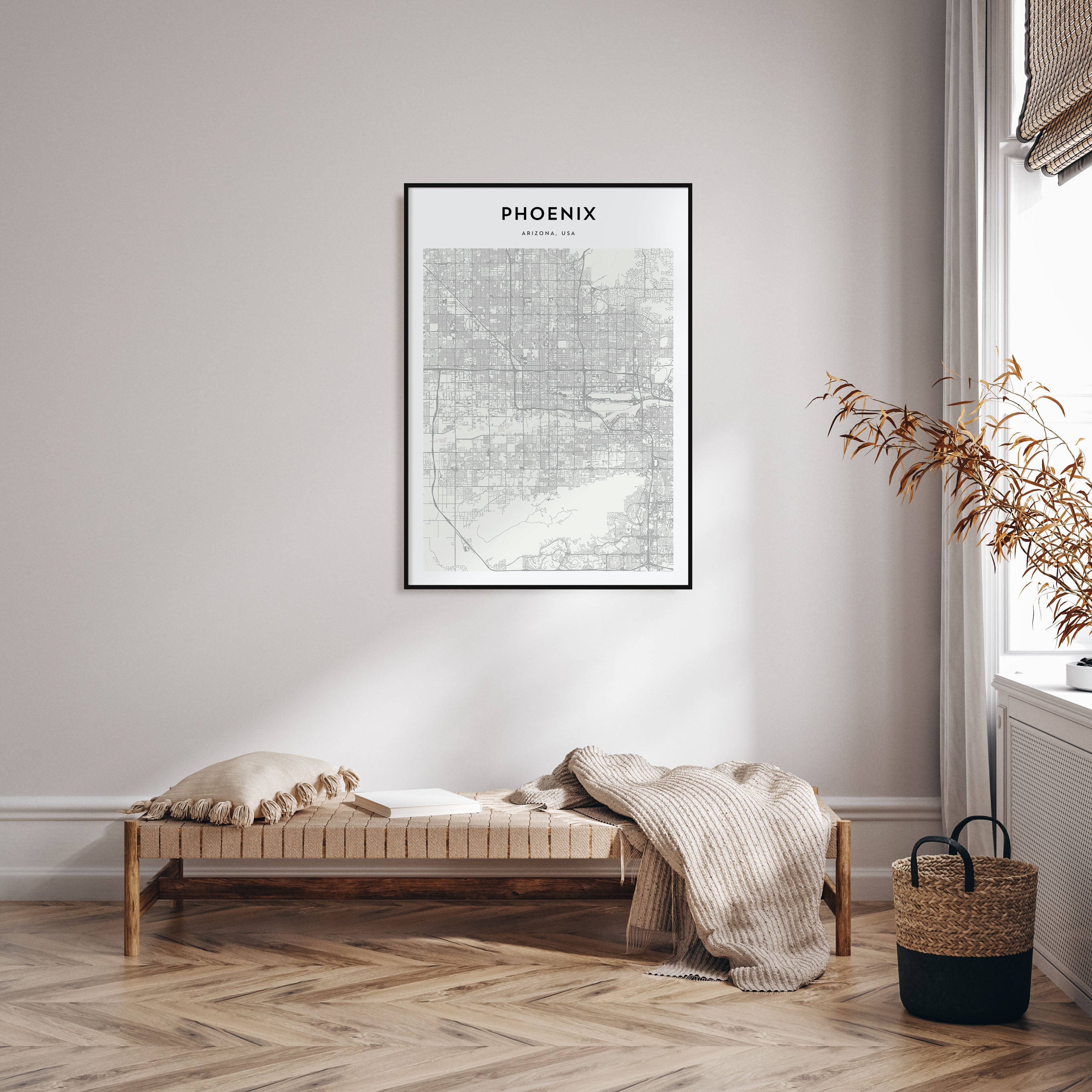 Phoenix Map Portrait Poster