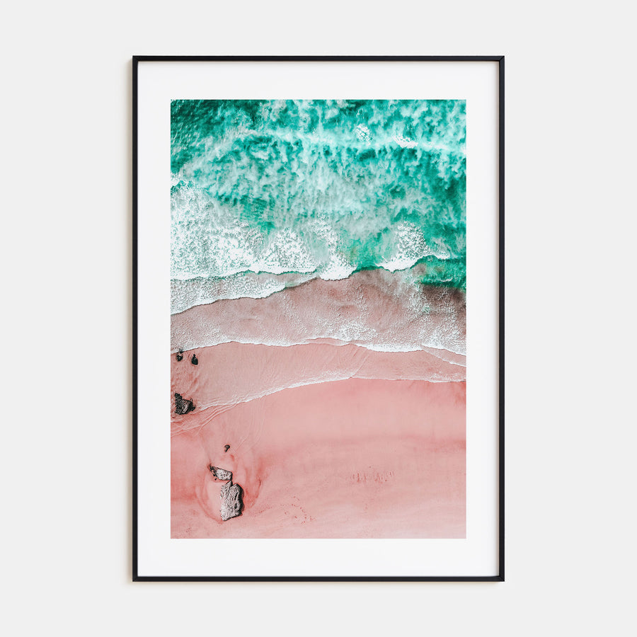 Pink Sandy Beach Photo Color No 1 Poster