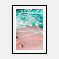 Pink Sandy Beach Photo Color No 1 Poster