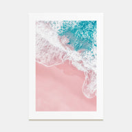 Pink Sandy Beach Photo Color No 2 Poster