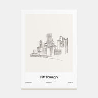 Pittsburgh Drawn Poster