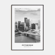Pittsburgh Portrait B&W No 1 Poster