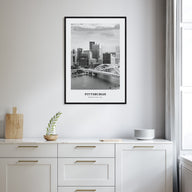 Pittsburgh Portrait B&W No 1 Poster