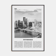 Pittsburgh Travel B&W No 1 Poster