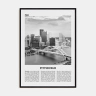 Pittsburgh Travel B&W No 1 Poster