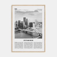 Pittsburgh Travel B&W No 1 Poster