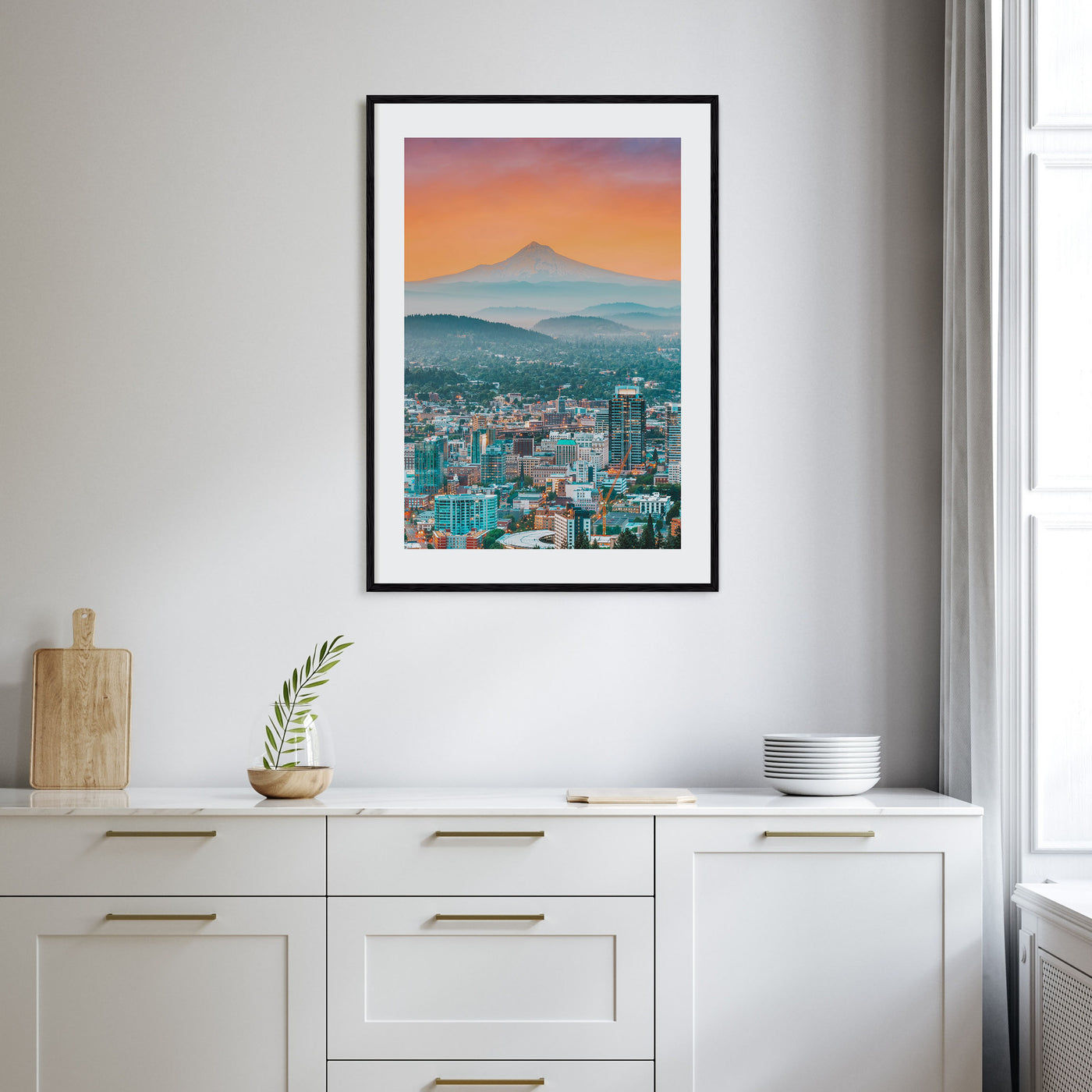 Portland, Oregon Photo Color Poster