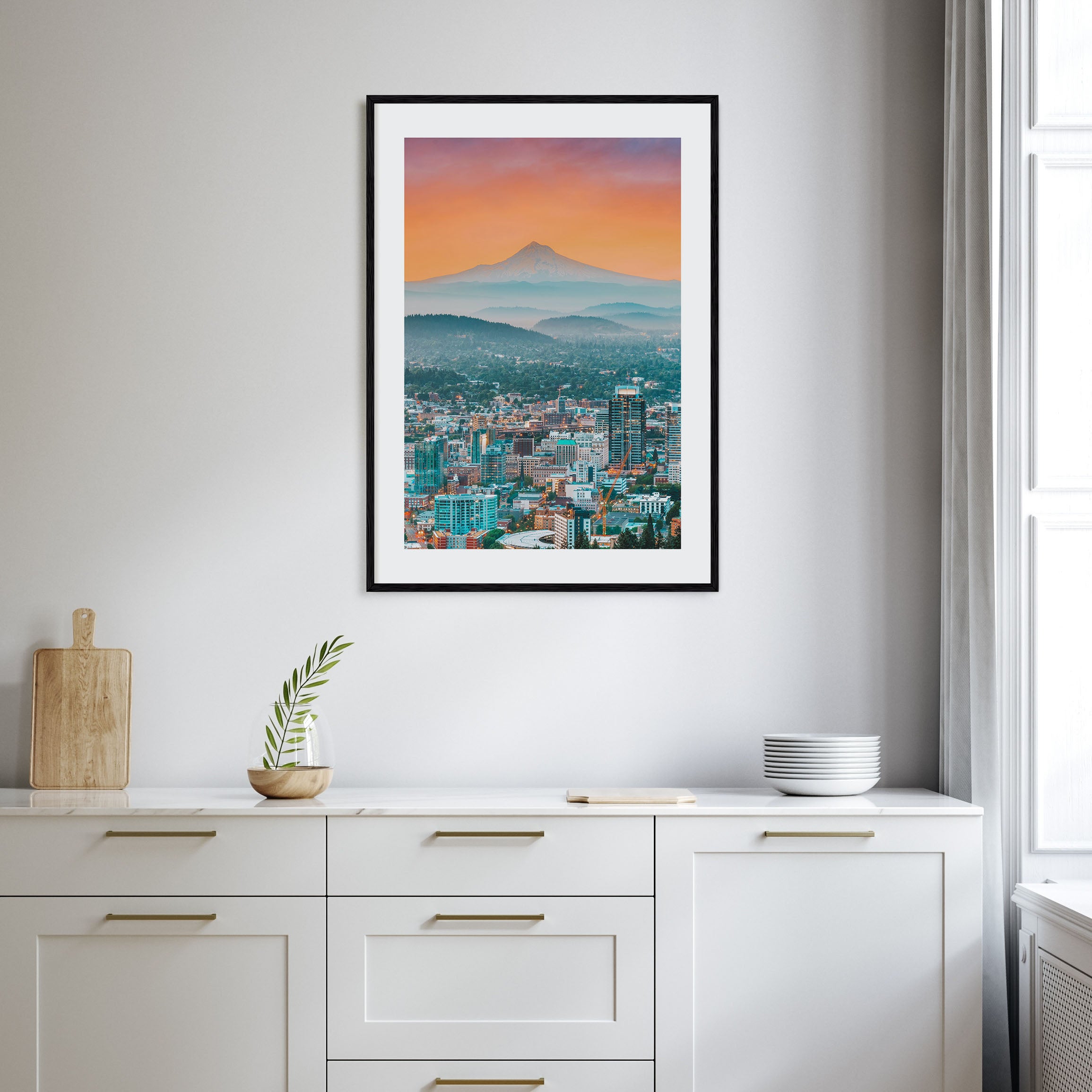 Portland, Oregon Photo Color Poster