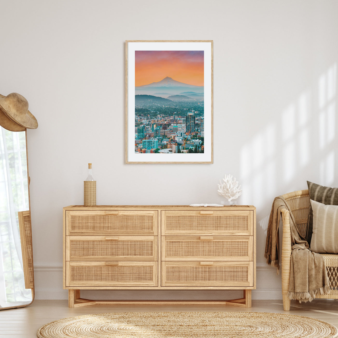 Portland, Oregon Photo Color Poster