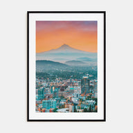 Portland, Oregon Photo Color Poster