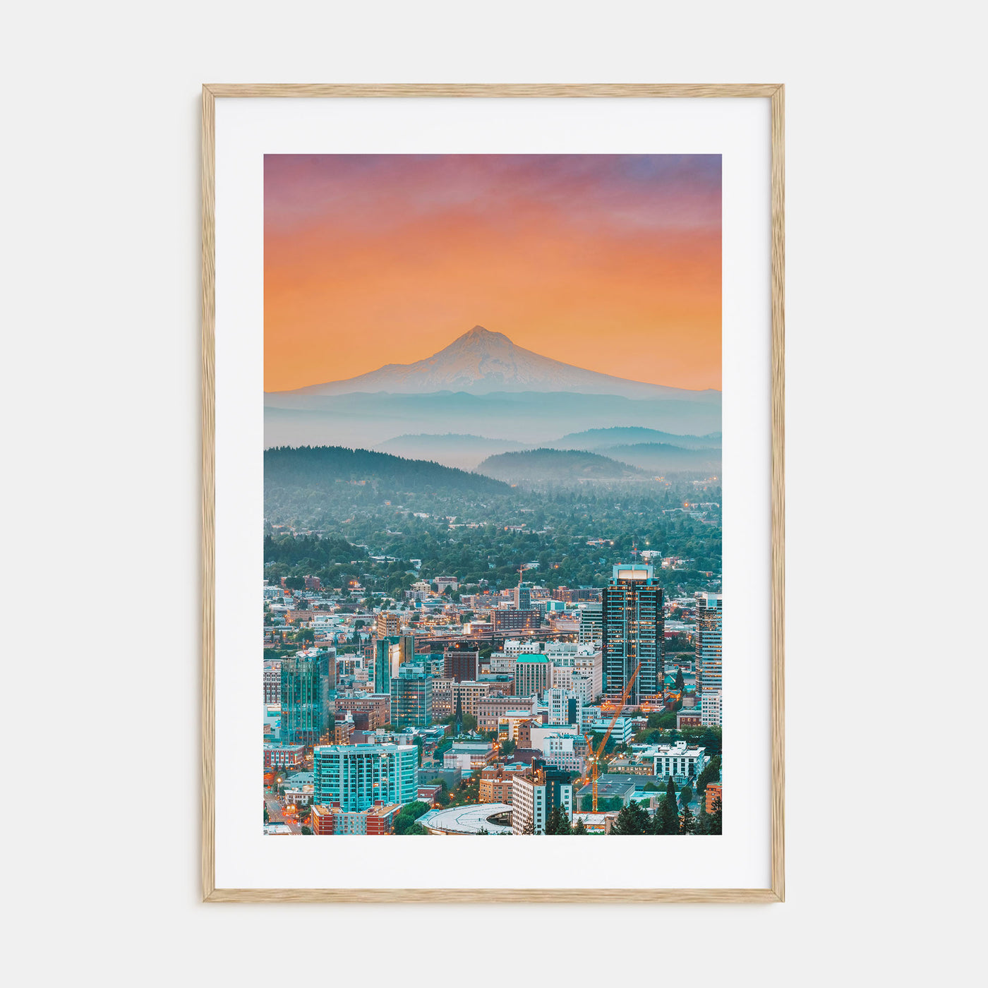 Portland, Oregon Photo Color Poster