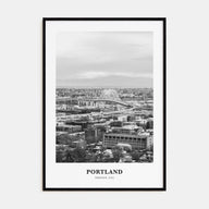 Portland, Oregon Portrait B&W No 1 Poster