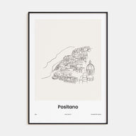 Positano Drawn Poster