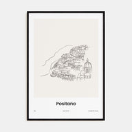 Positano Drawn Poster