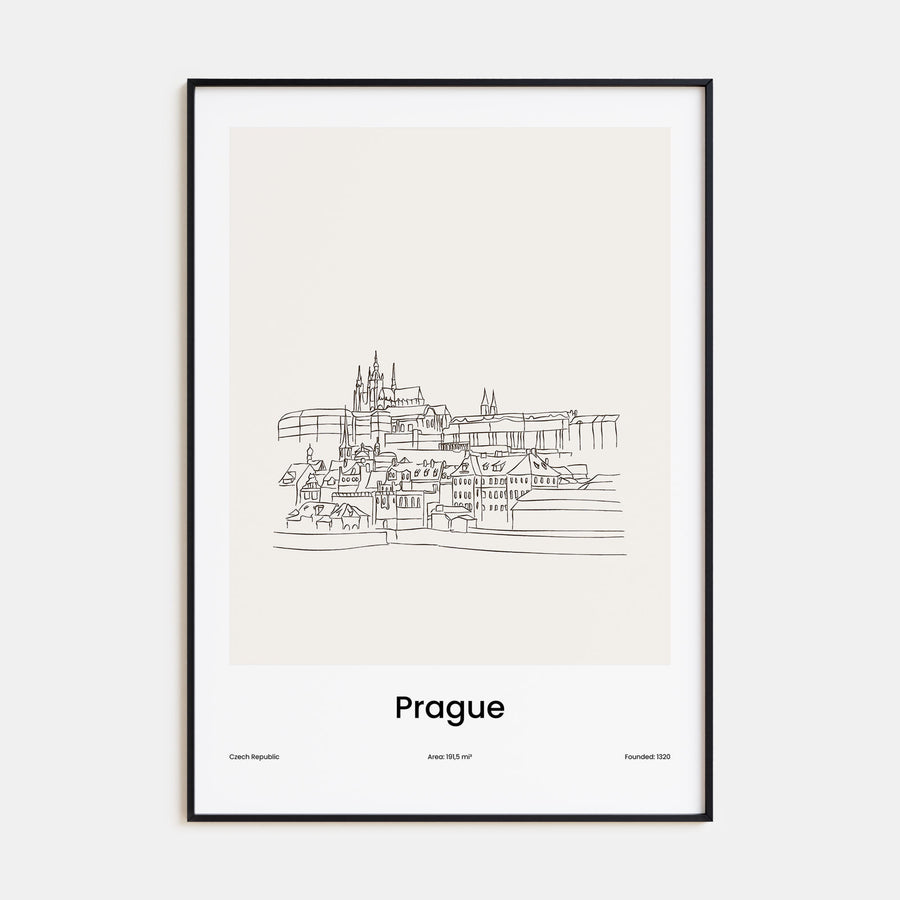Prague Drawn Poster