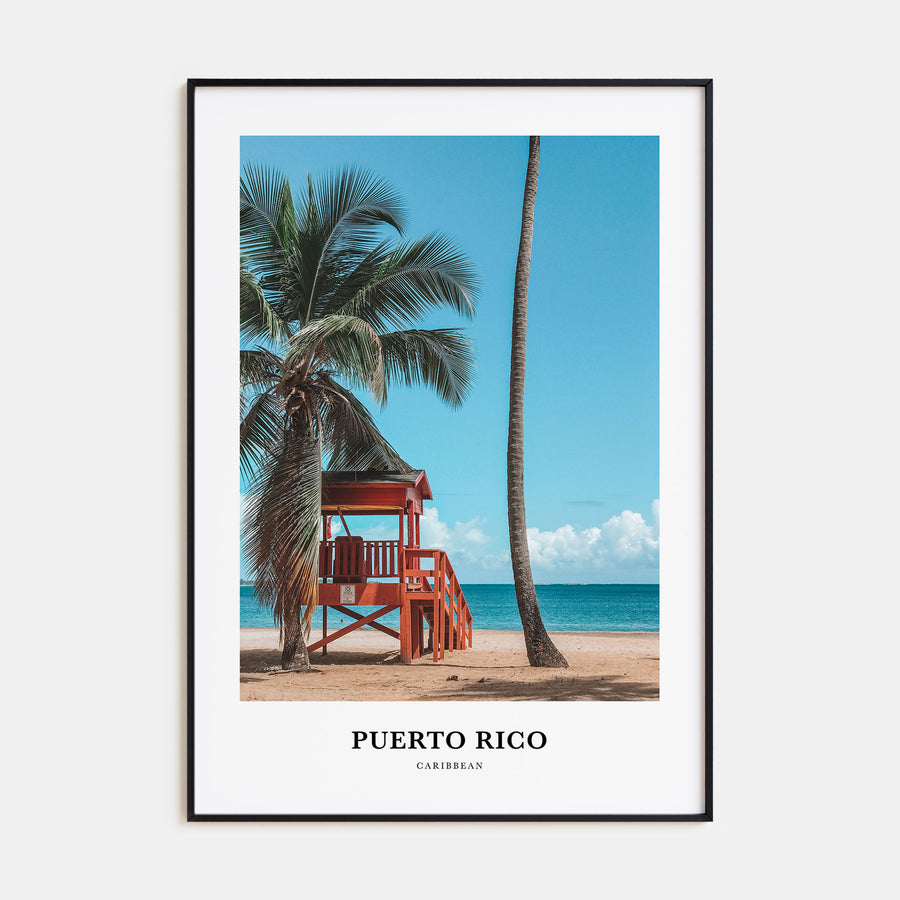 Puerto Rico Portrait Color Poster