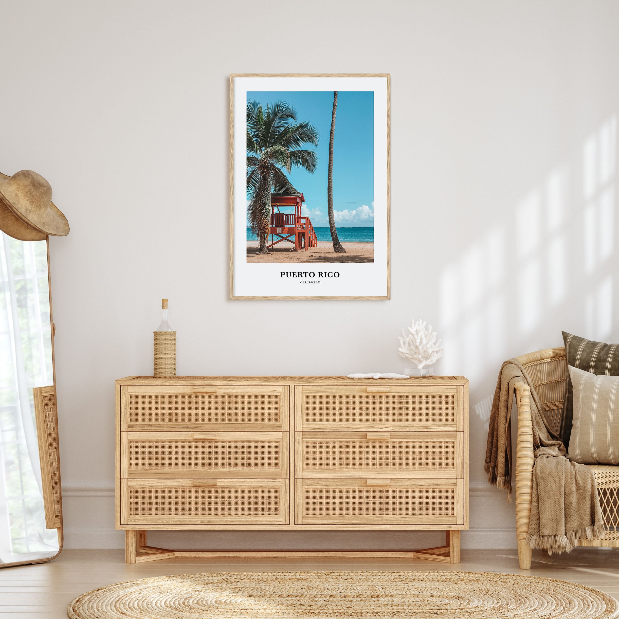 Puerto Rico Portrait Color Poster