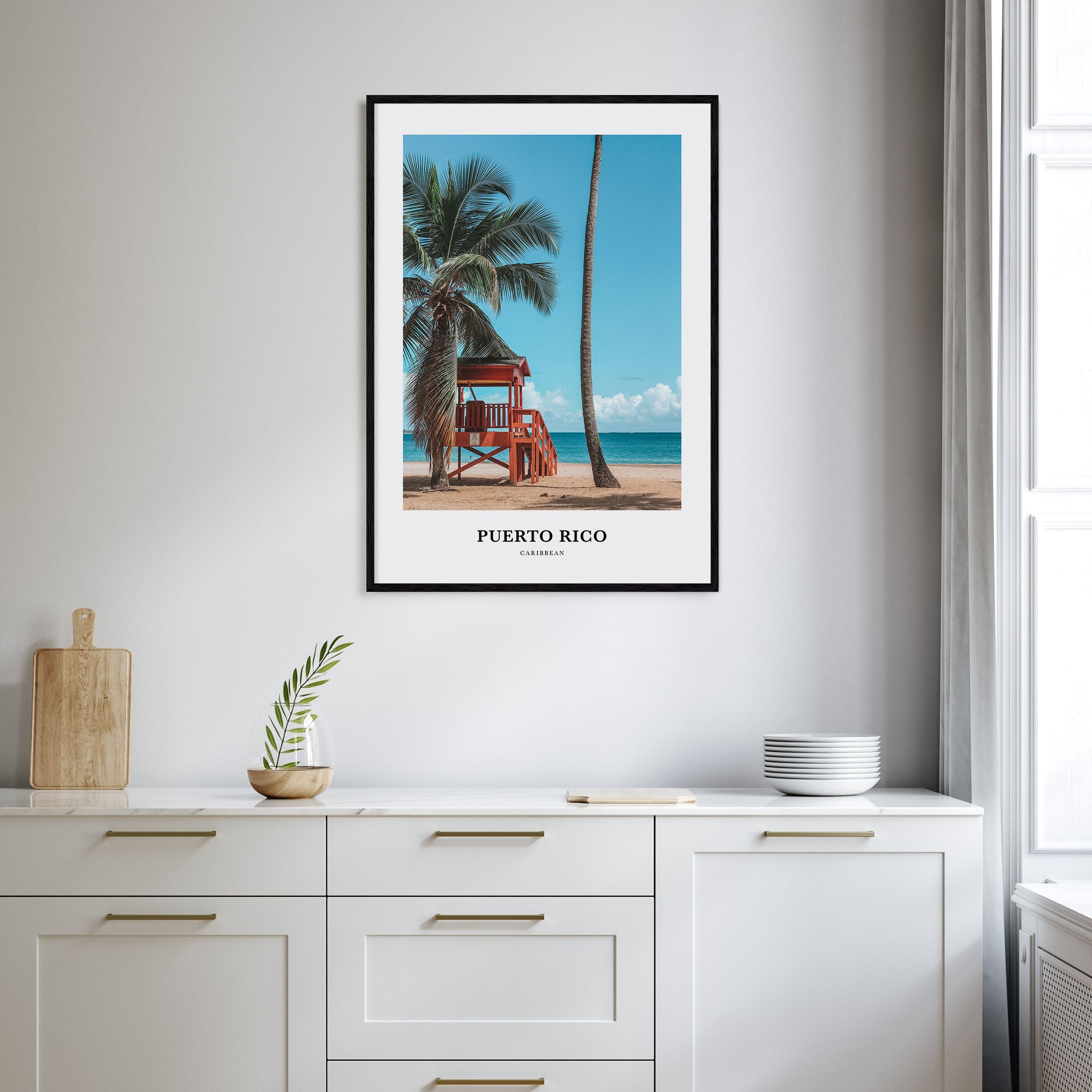 Puerto Rico Portrait Color Poster