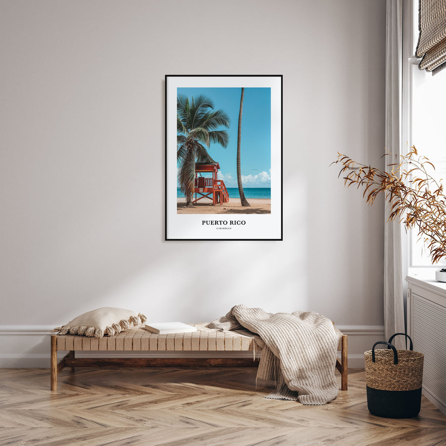 Puerto Rico Portrait Color Poster