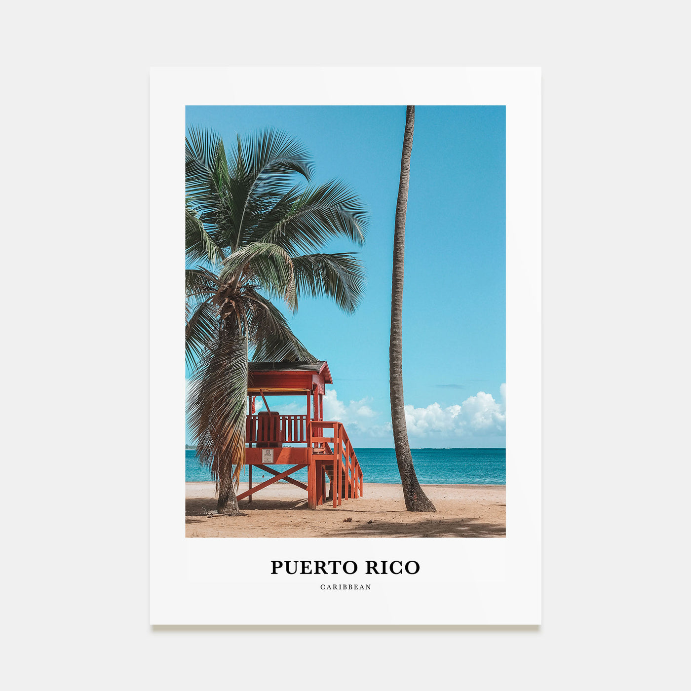Puerto Rico Portrait Color Poster