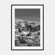 Puerto Vallarta Photo B&W Poster