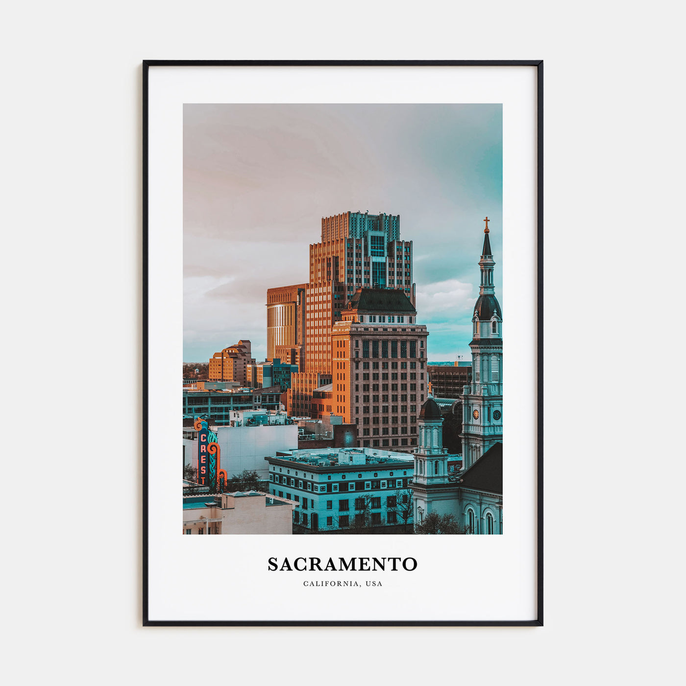 Sacramento Portrait Color Poster