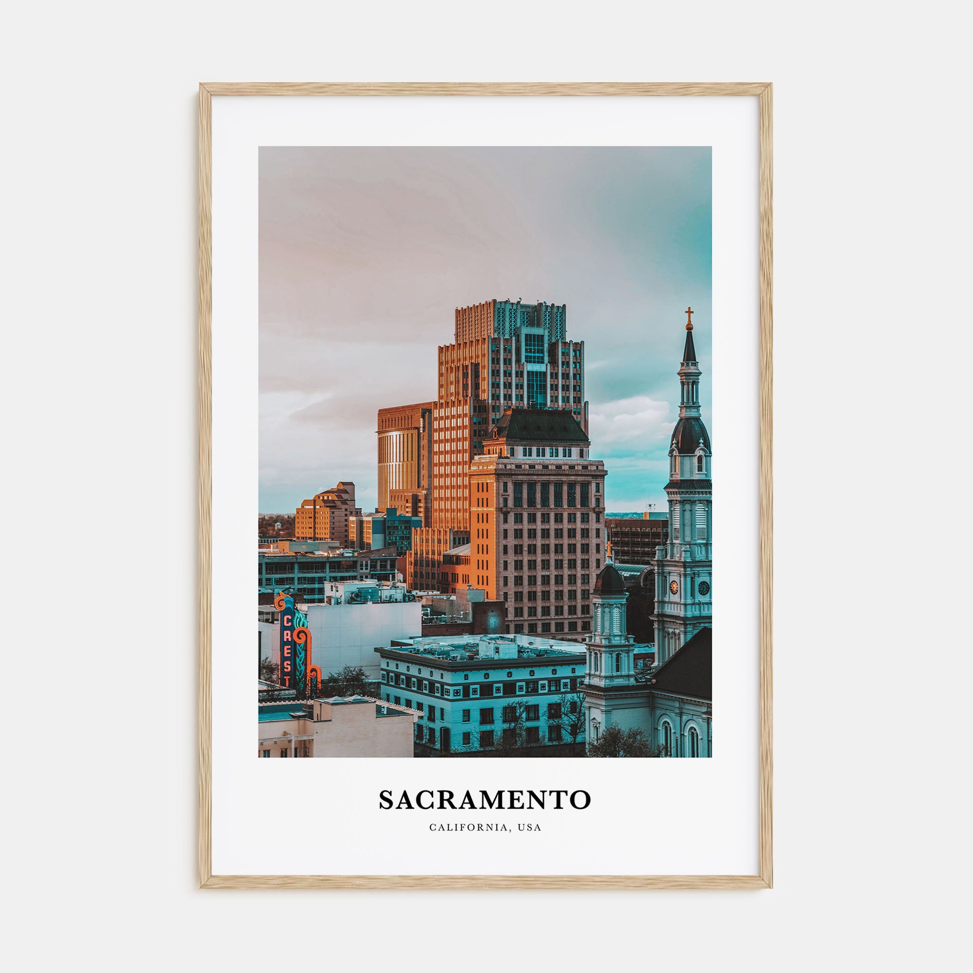 Sacramento Portrait Color Poster