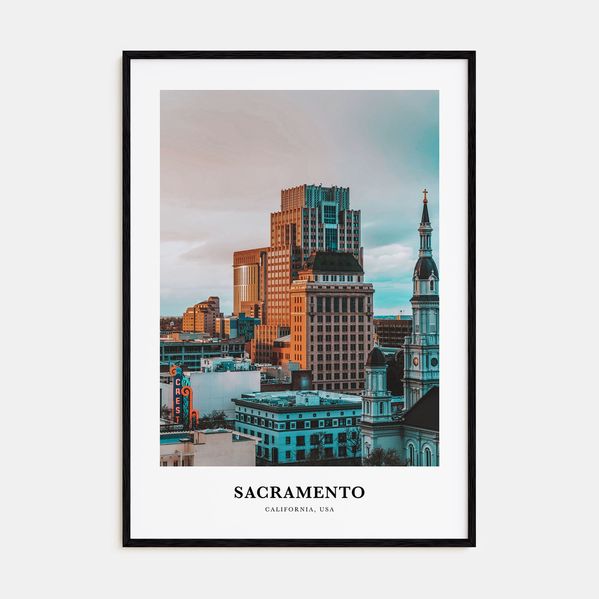 Sacramento Portrait Color Poster