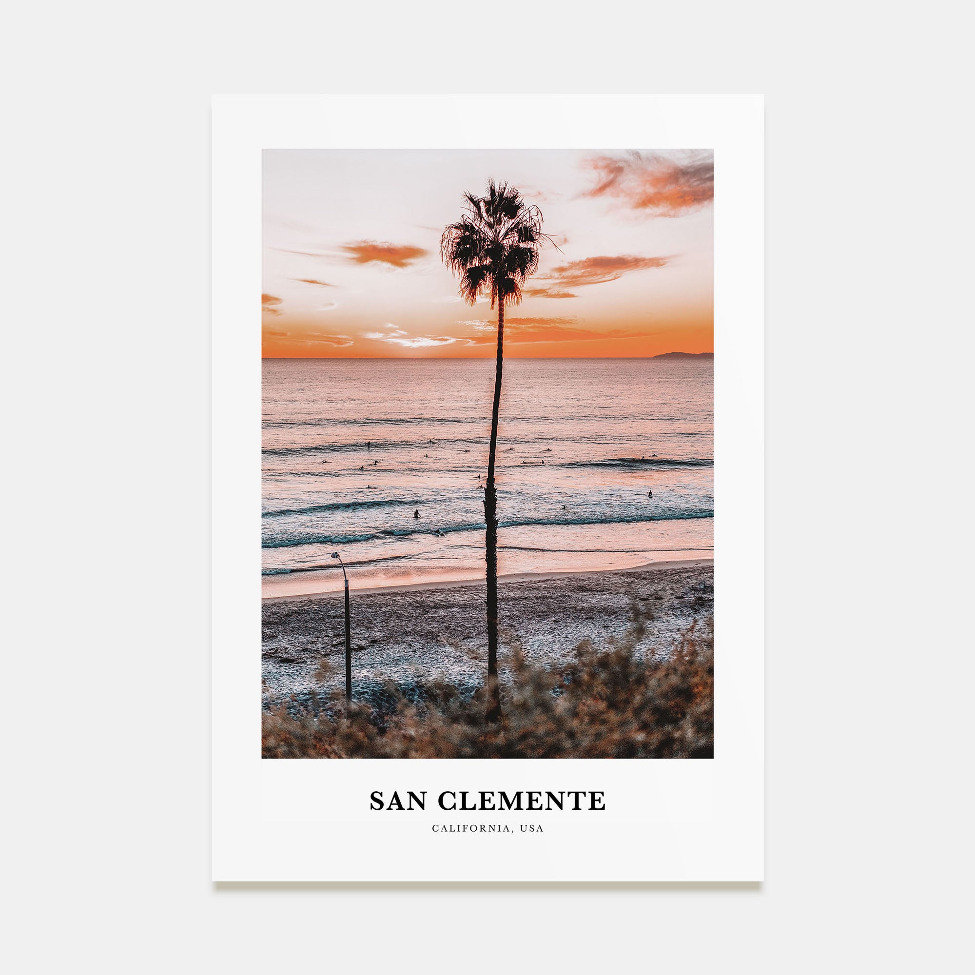 San Clemente Portrait Color Poster