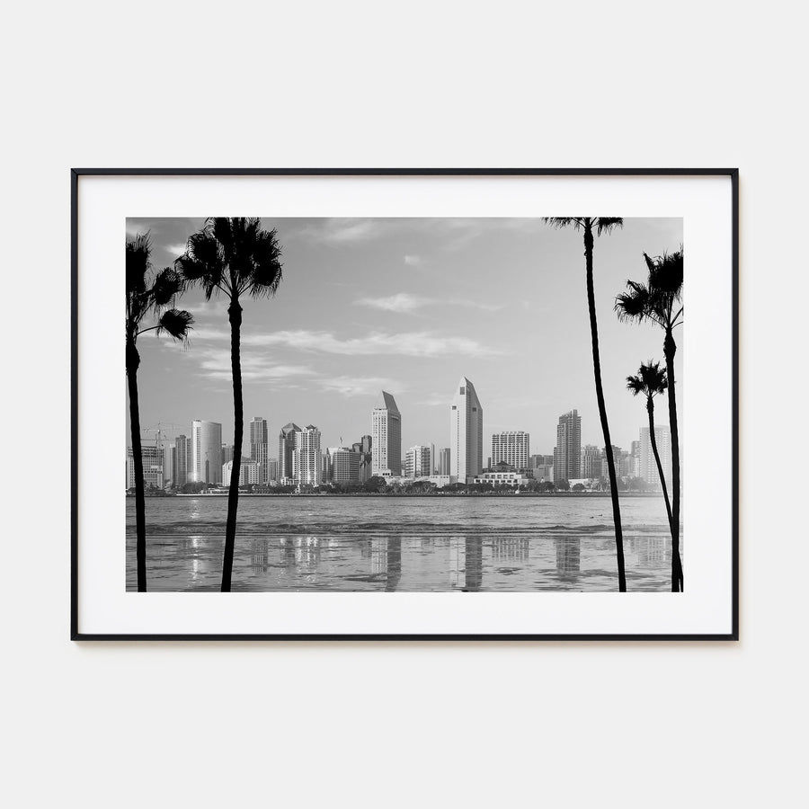 San Diego Landscape B&W No 1 Poster