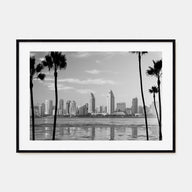 San Diego Landscape B&W No 1 Poster