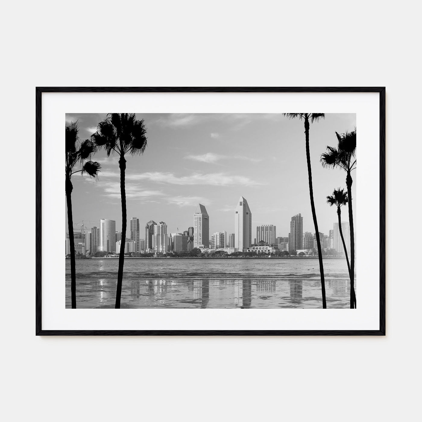 San Diego Landscape B&W No 1 Poster