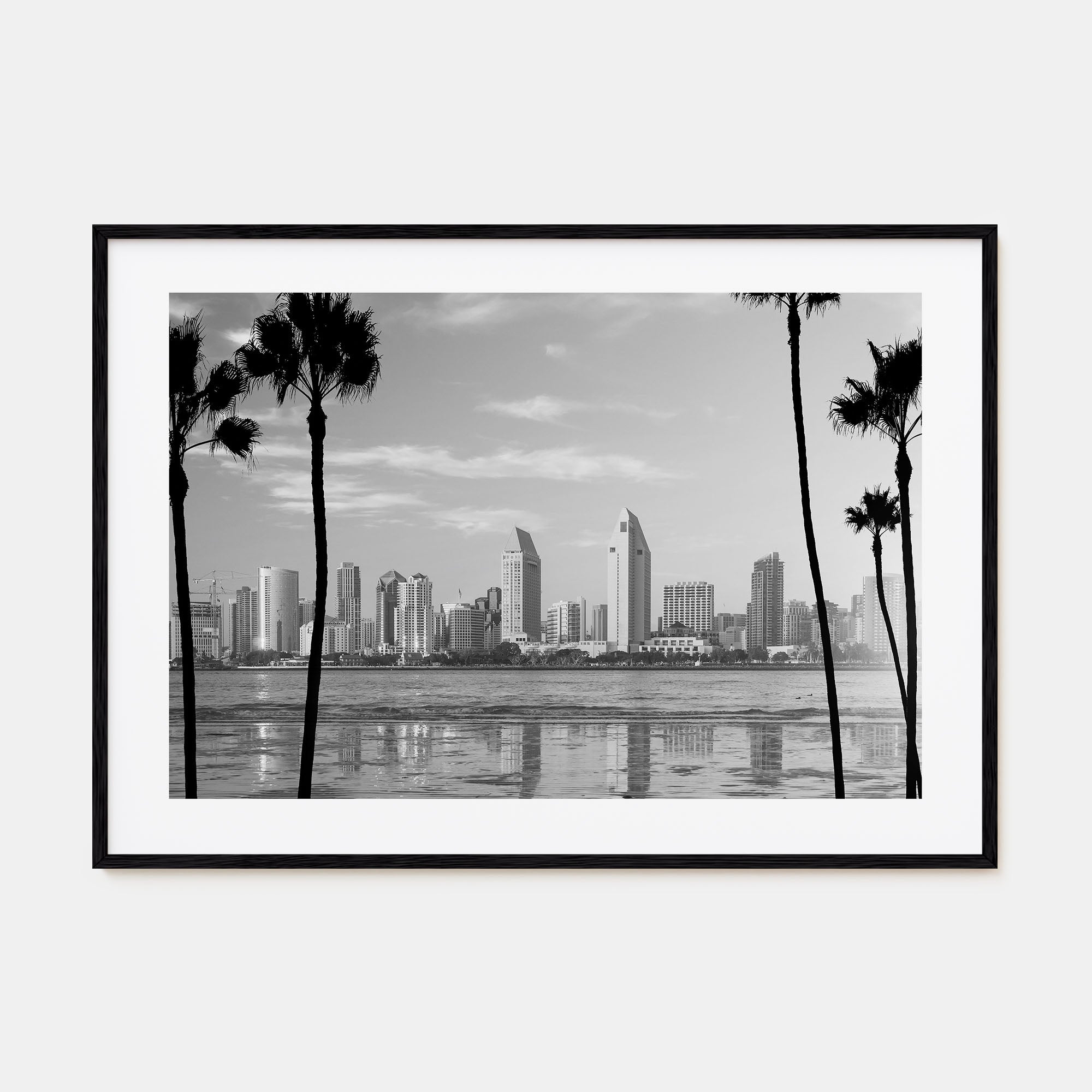 San Diego Landscape B&W No 1 Poster