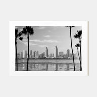 San Diego Landscape B&W No 1 Poster