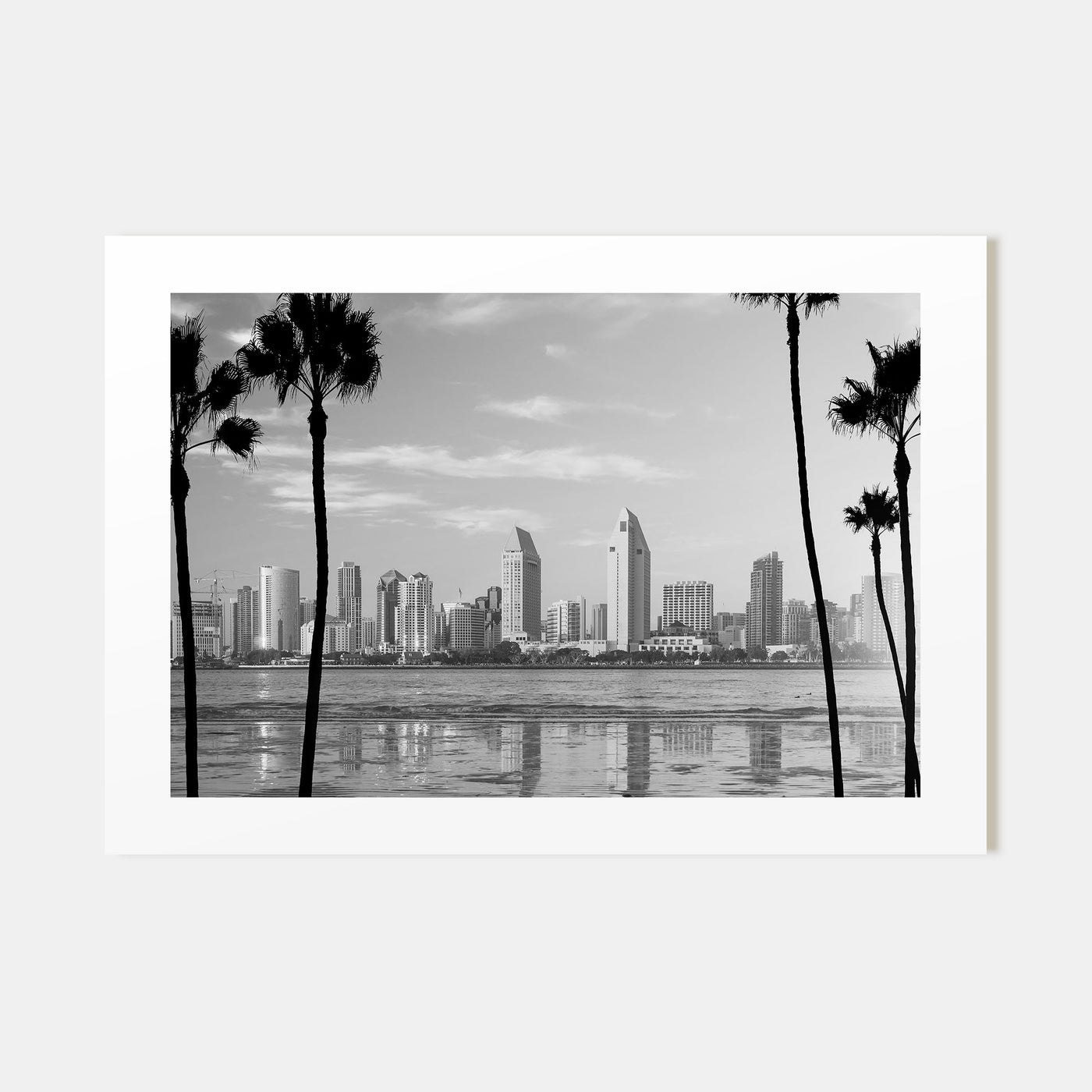 San Diego Landscape B&W No 1 Poster
