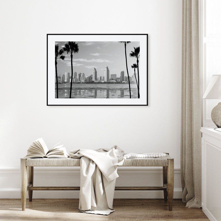 San Diego Landscape B&W No 1 Poster