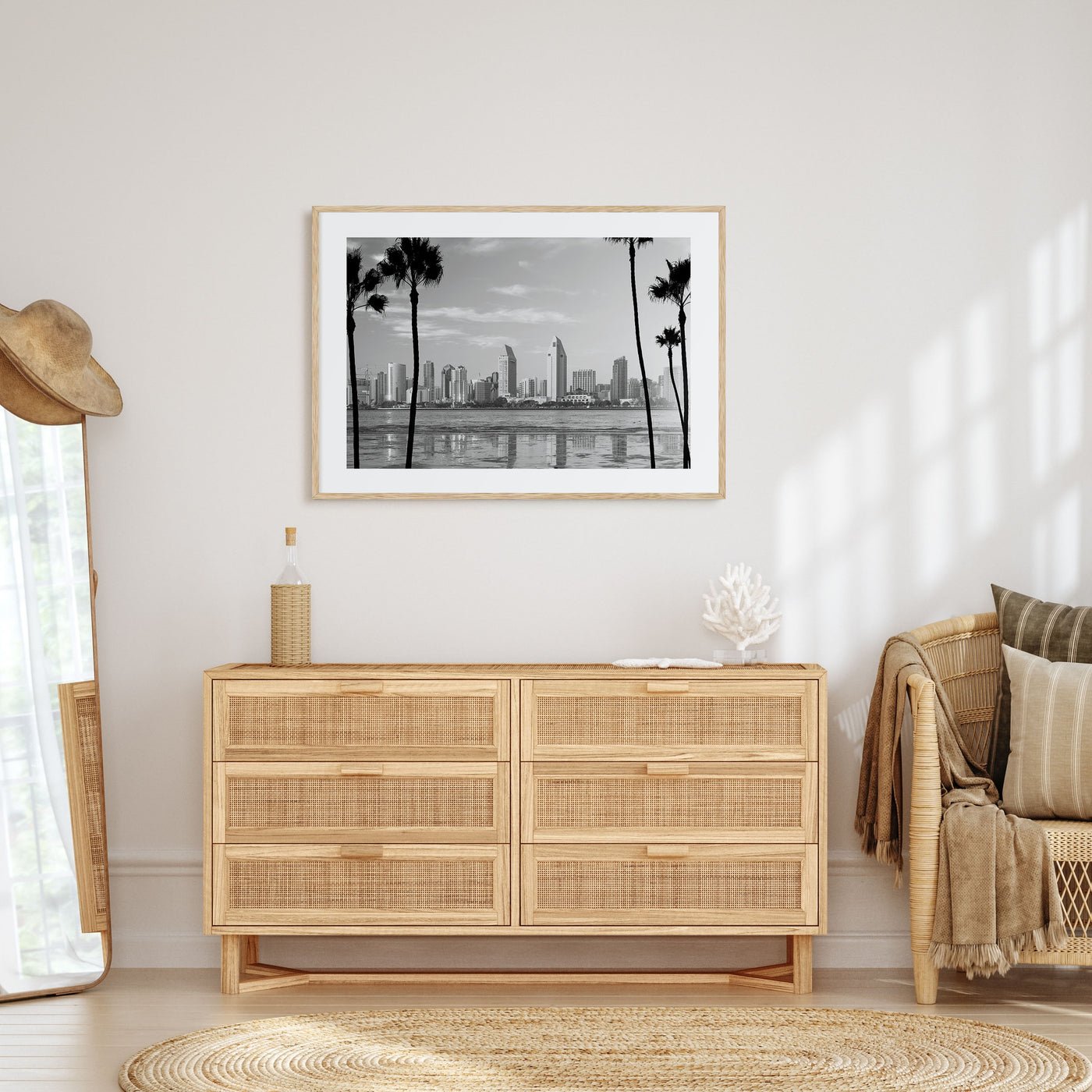 San Diego Landscape B&W No 1 Poster