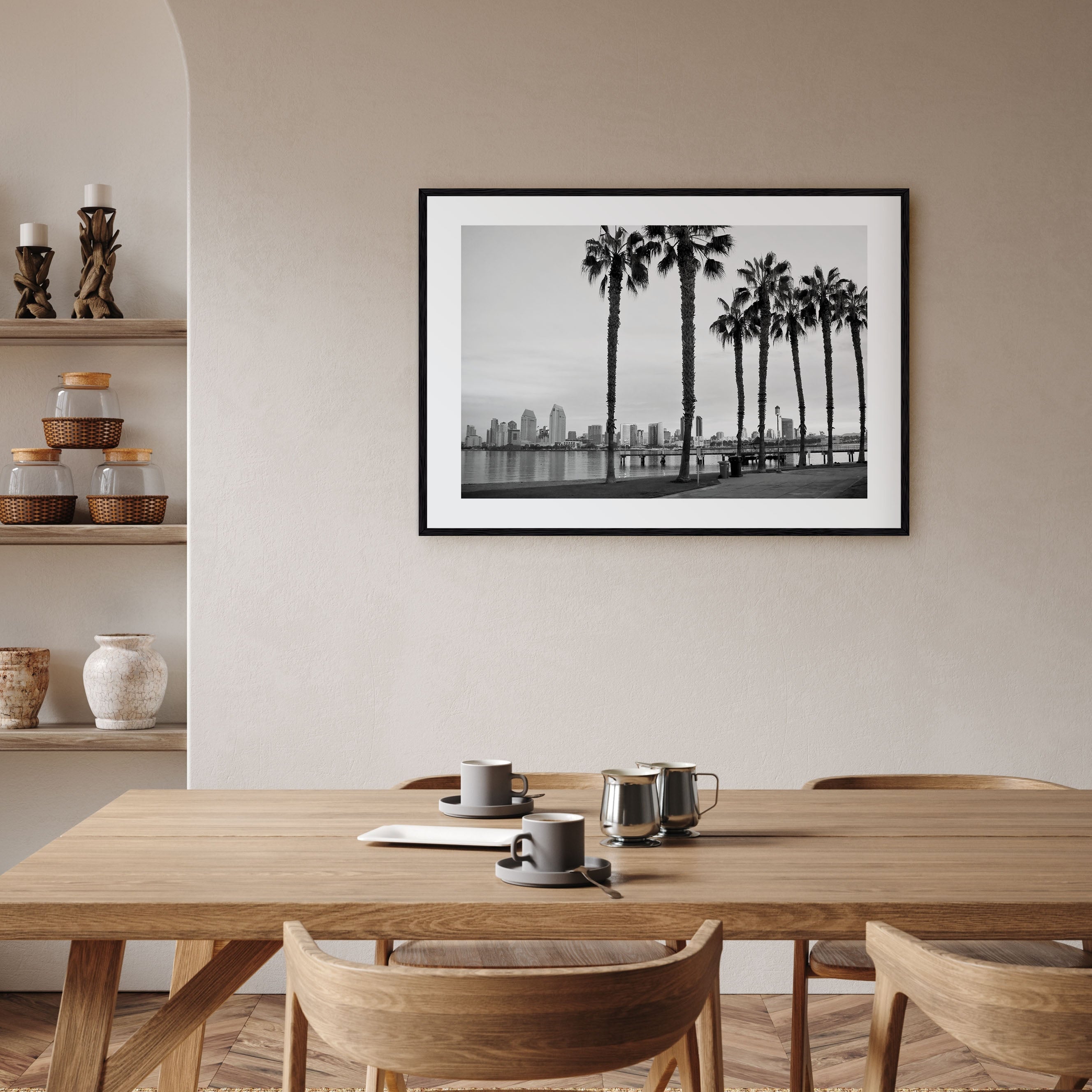 San Diego Landscape B&W No 2 Poster