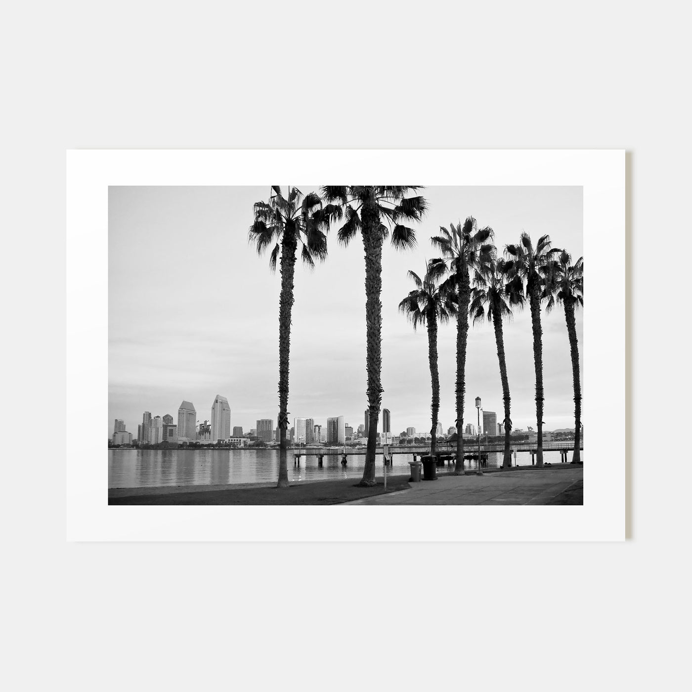 San Diego Landscape B&W No 2 Poster