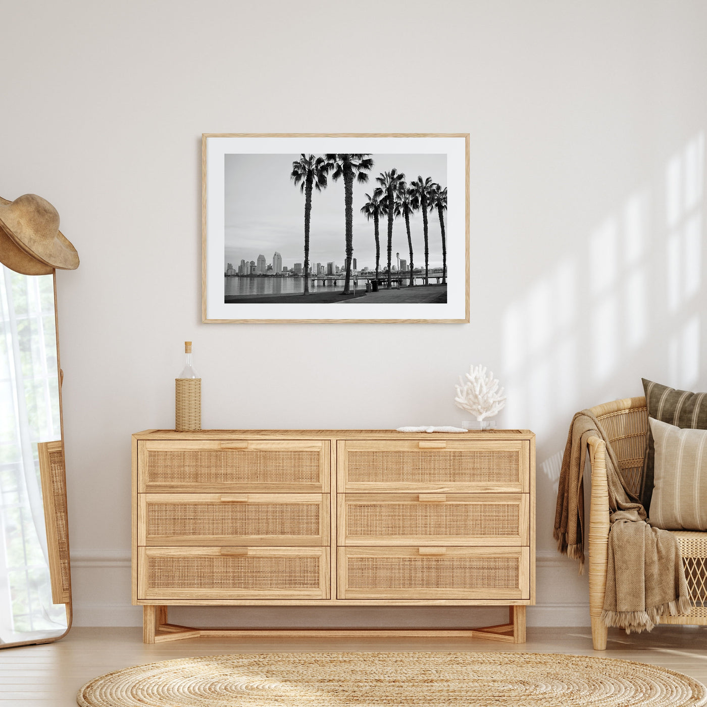San Diego Landscape B&W No 2 Poster