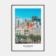 San Diego Portrait Color No 2 Poster