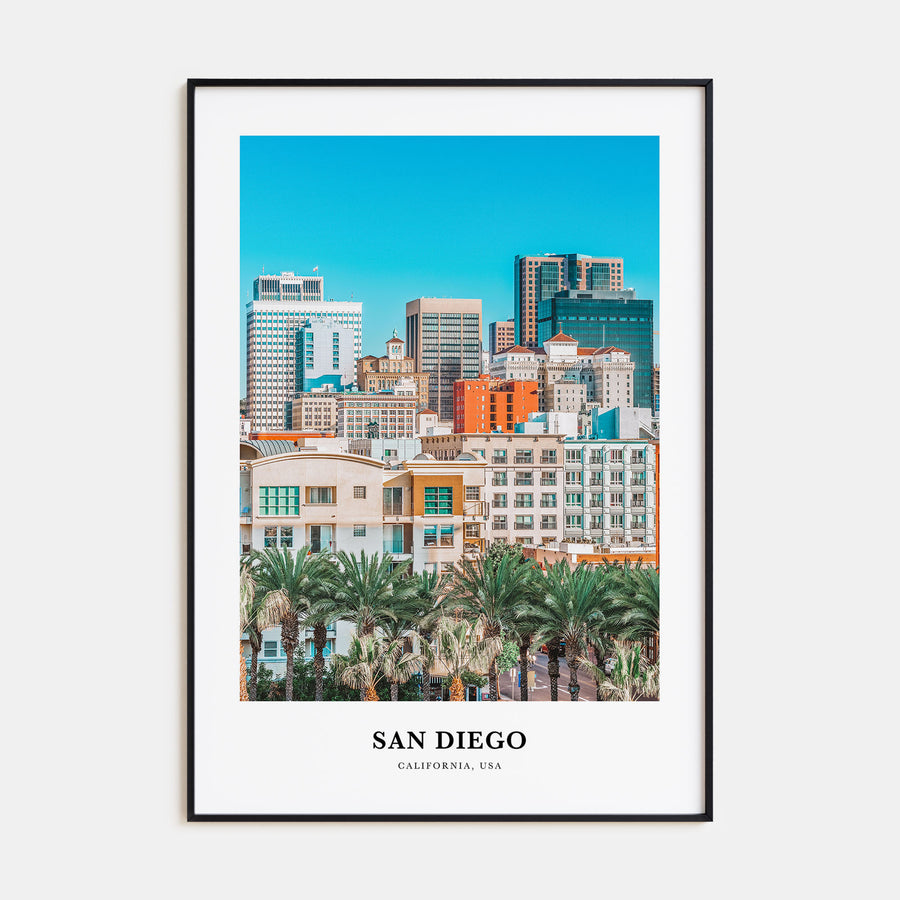 San Diego Portrait Color No 2 Poster