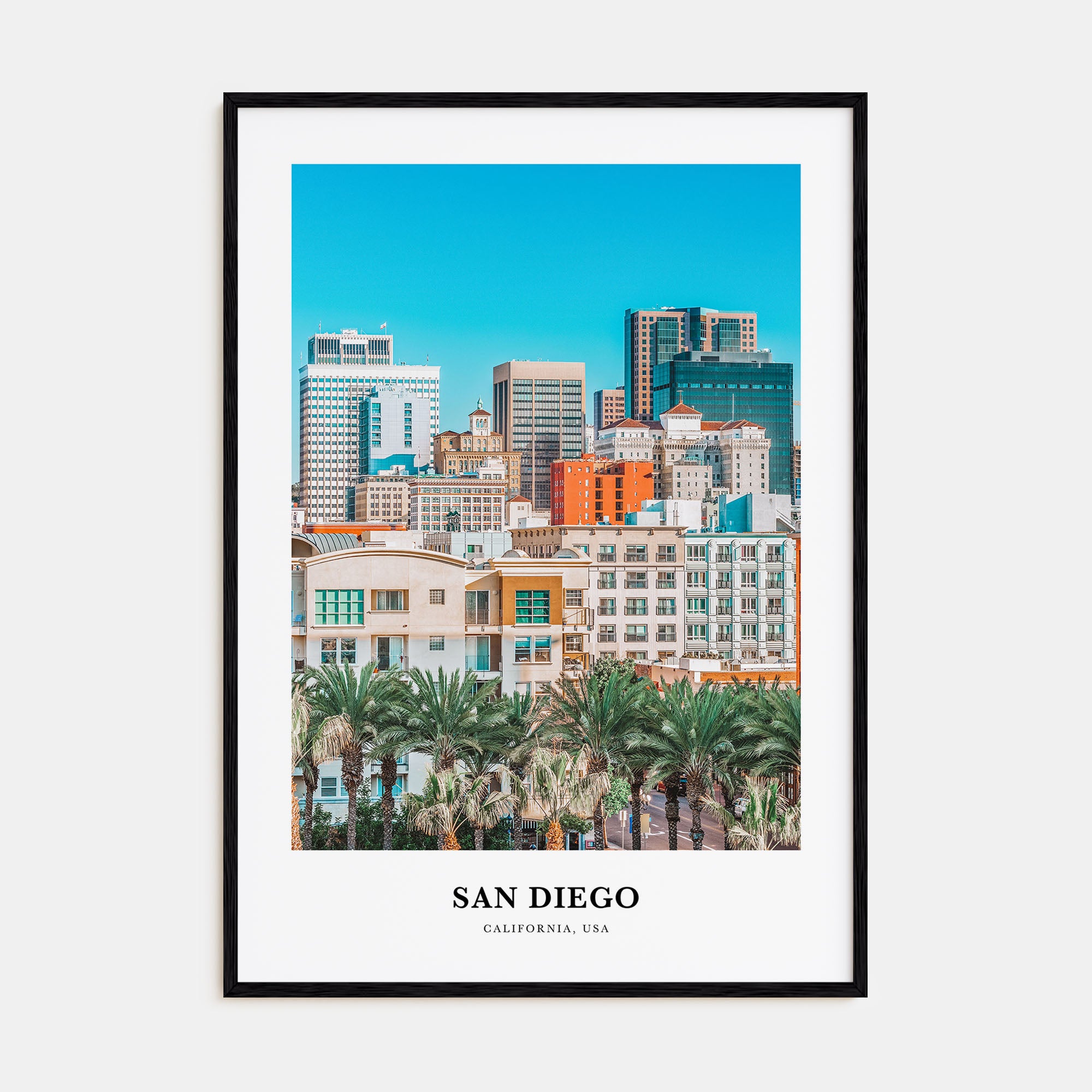 San Diego Portrait Color No 2 Poster