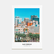 San Diego Portrait Color No 2 Poster