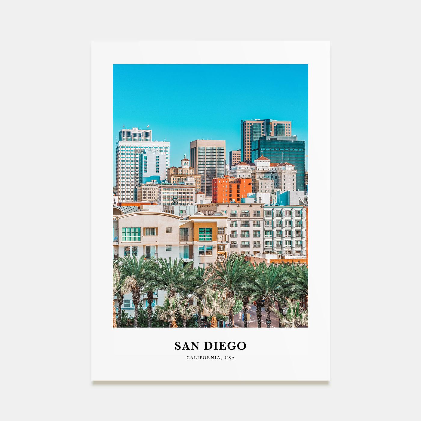 San Diego Portrait Color No 2 Poster