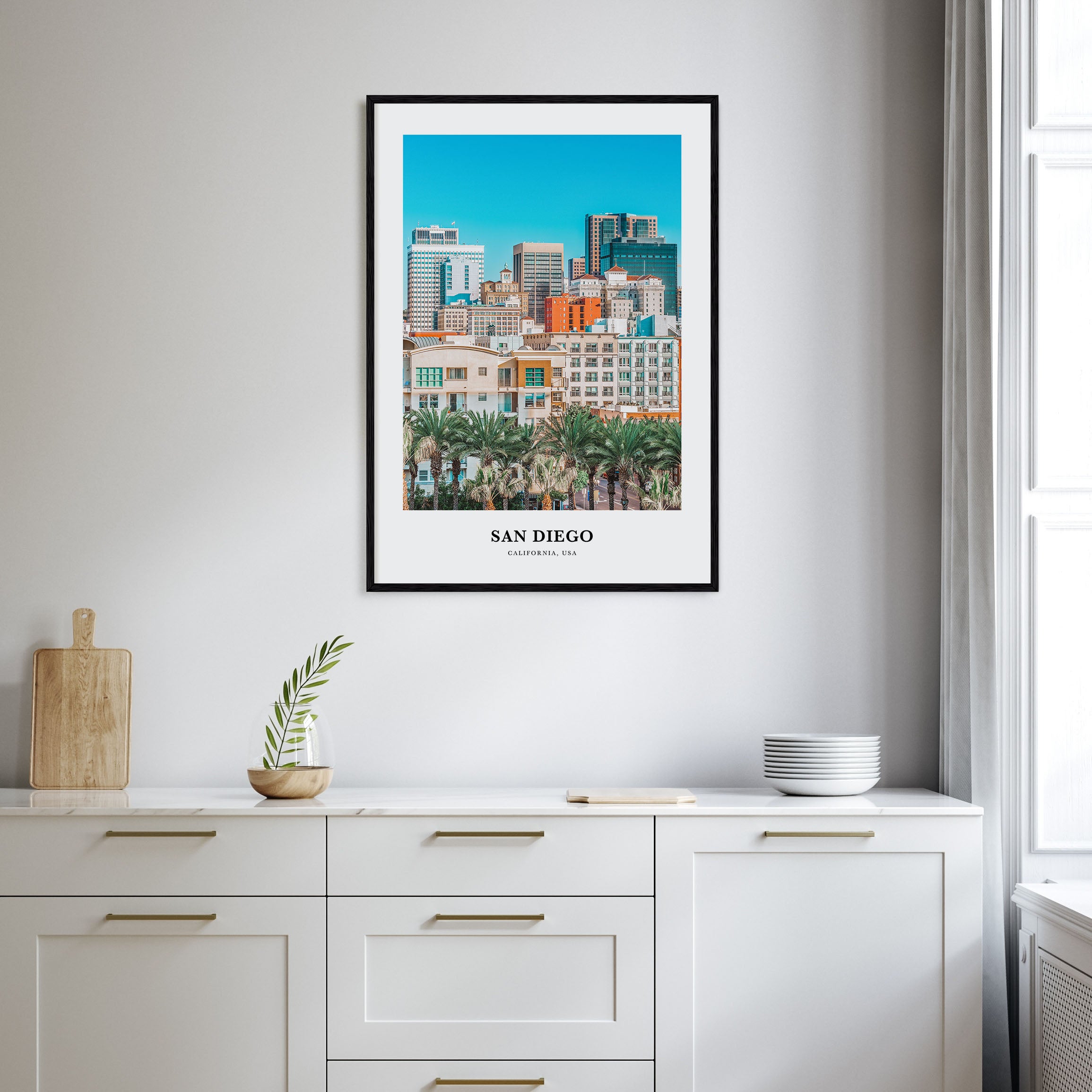 San Diego Portrait Color No 2 Poster