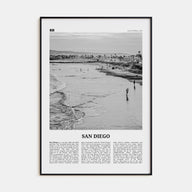 San Diego Travel B&W No 1 Poster