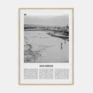 San Diego Travel B&W No 1 Poster